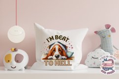 Tired Dog Sarcasm Sublimation design Funny Quote Animal Product Image 4