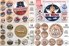 3D Round signs Mega bundle laser cut. Seasonal sign SVG Product Image 5