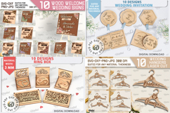 3D Wedding Mega Bundle Laser cut. Wedding decoration SVG Product Image 6