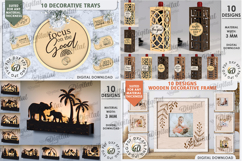 3D Present Mega Bundle Lasercut. Gift holder box. Home decor Product Image 6