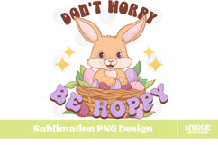 Easter Bunny Sublimation PNG Chick Farm Hip Hop Spring Joy Product Image 1