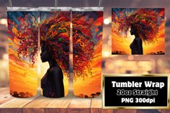 Melanin Queen 3D Tumbler Elegance 20oz Product Image 1