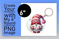 Stylish Circle Design for Keychains , Gnomes Product Image 1