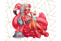 Wild Grandma Clipart PNGs, Funny Quirky Old Ladies Product Image 5