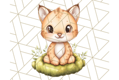 Woodland Nursery Baby Animals And Fantasy Forest PNG Clipart Product Image 5