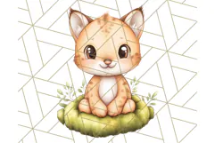 Woodland Nursery Baby Animals And Fantasy Forest PNG Clipart Product Image 5