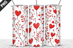 Lovely Hearts Tumbler Design | Valentine&#039;s Day Tumbler Wrap Product Image 5
