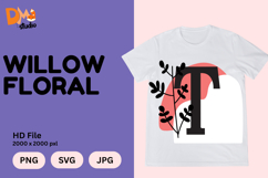 Willow Floral Monogram Product Image 1