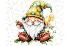 Summer Garden Gnomes Clipart PNG, Summer Country Gnomes Png Product Image 5