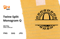Twine Split Monogram Product Image 1