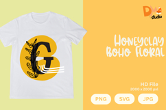 Honeyclay Boho Floral Monogram Product Image 1