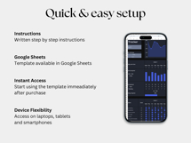 Habit Tracker, Daily Monthly Annual Planner in google sheets Product Image 3