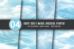 Airy Soft Wave Digital Paper Product Image 1