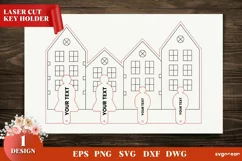 Family Key Holder Laser Cut | Family Keychain Svg Product Image 1