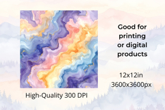 Aura Glow Pastels Digital Paper Seamless Pattern Bundle Product Image 4