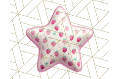 Cute Puffy Star Clipart PNG, 3D Glossy Pastel Stars Clip Art Product Image 5