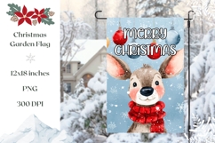 Christmas Deer Garden Flag, Christmas Balls Garden Flag Product Image 1