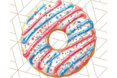 Fourth of July Cookie PNG, Patriotic Clipart USA Treats Png Product Image 5