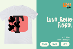 Luna Boho Floral Monogram Product Image 1