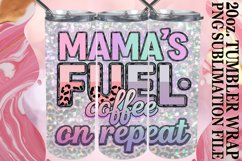 Glitter Funny Mom Tumbler Wrap | 20oz Sublimation Art Product Image 1