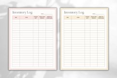 Editable Inventory Log Canva Template 2 - 5 Colors Product Image 3