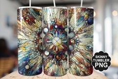 Stained On Stained Glass Tumbler Warp - Tumbler Design Product Image 1