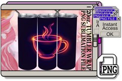 Neon Radiance: 20oz Tumbler Sublimation Delights Product Image 1