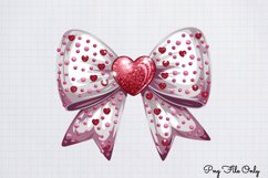 Coquette Valentine Clipart PNG Product Image 1