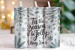 Merry Xmas Tumbler Wrap | Christmas | Sublimation Product Image 1