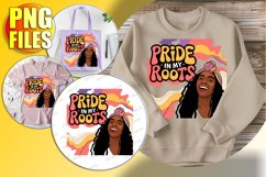 Joyful PNG TSHIRT Art Ideas, Afro Woman Product Image 1