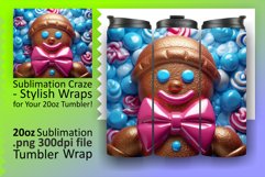 Glossy Christmas Magic: 3D Inflated Puff Tumbler Product Image 1