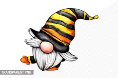 Halloween Gnome - Halloween Gnome Sublimation Design Product Image 1