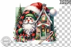 Christmas Santa Sublimation - Clipart PNG Design Product Image 1