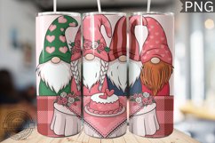 Valentine&#039;s Day Gnome Tumbler Wrap - High Quality 300 Dpi Product Image 1
