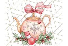 Christmas Cottagecore Kitchen Clipart PNG, Holiday Decor Product Image 5