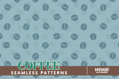 Coffee Lover Seamless Pattern Surface Design PNG DTF Latte Product Image 1