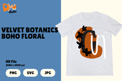 Velvet Botanics Boho Floral Monogram Product Image 1