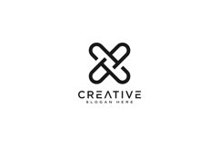 initial letter x logo line style vector design Product Image 4