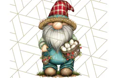 Farmer Gnome Clipart, Cute Farm Gnomes PNG Illustrations Product Image 5
