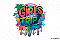 Girls Trip SVG Design | Summer | SVG Cut files Product Image 1