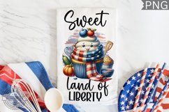 Sweet Land Of Liberty Towel - Patriotic Towel Sublimation Product Image 1