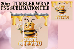 Uplifting Gift 20oz tumbler wrap, Bee Quote Product Image 1