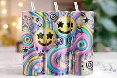 Smiley Tumbler Wrap | Sublimation | Tumblers Product Image 1