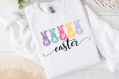 Cute Easter Bunny Clipart, Happy Easter Sublimation PNG Product Image 2