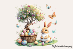 Easter Egg Tree Clipart PNG Product Image 1