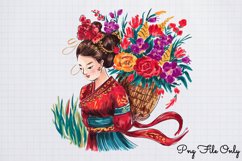 South East Asian Girls Clipart PNG Product Image 1