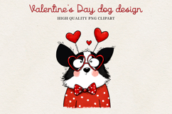 Valentine’s Day Cute Dog Clipart | Love Puppy PNG Product Image 17