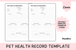 Pet Health Record Template 1 Product Image 1