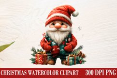 Christmas Gnome Clipart, Winter Clipart Product Image 1