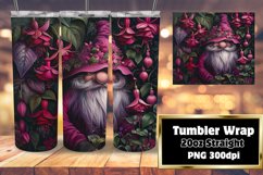 Summer Blossom Gnome Tumbler Wrap 20oz Product Image 1